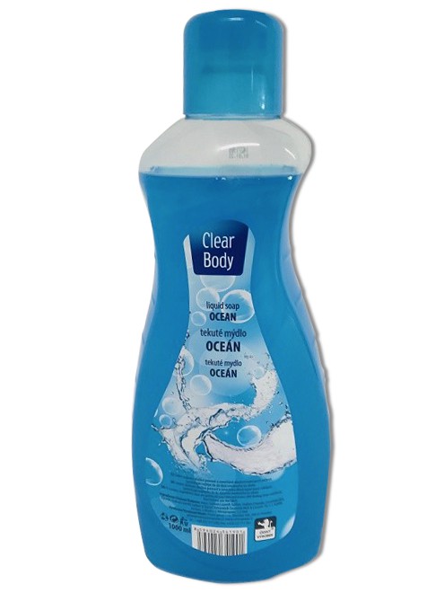 Tek. mýdlo Clear Body Oceán 1l | Toaletní mycí prostředky - Tekutá mýdla - Bez dávkovače